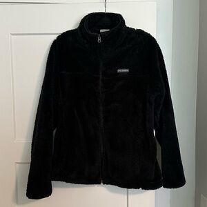 Columbia Black Fleece Zip Up Jacket